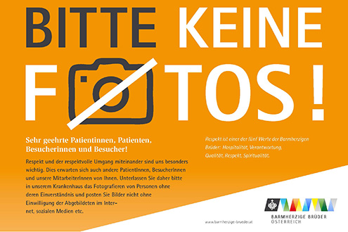Hinweisplakat Fotoverbot / BB Österreich Hinweisplakat Fotoverbot